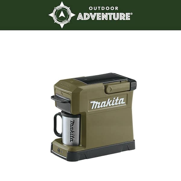 Makita 3-Cup Outdoor Adventure 18-Volt LXT Camo Green Drip Coffee Maker