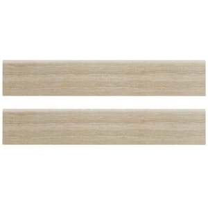 Charisma White Bullnose 3 in. x 18 in. Matte Porcelain Wall Tile (45 lin. ft./Case)