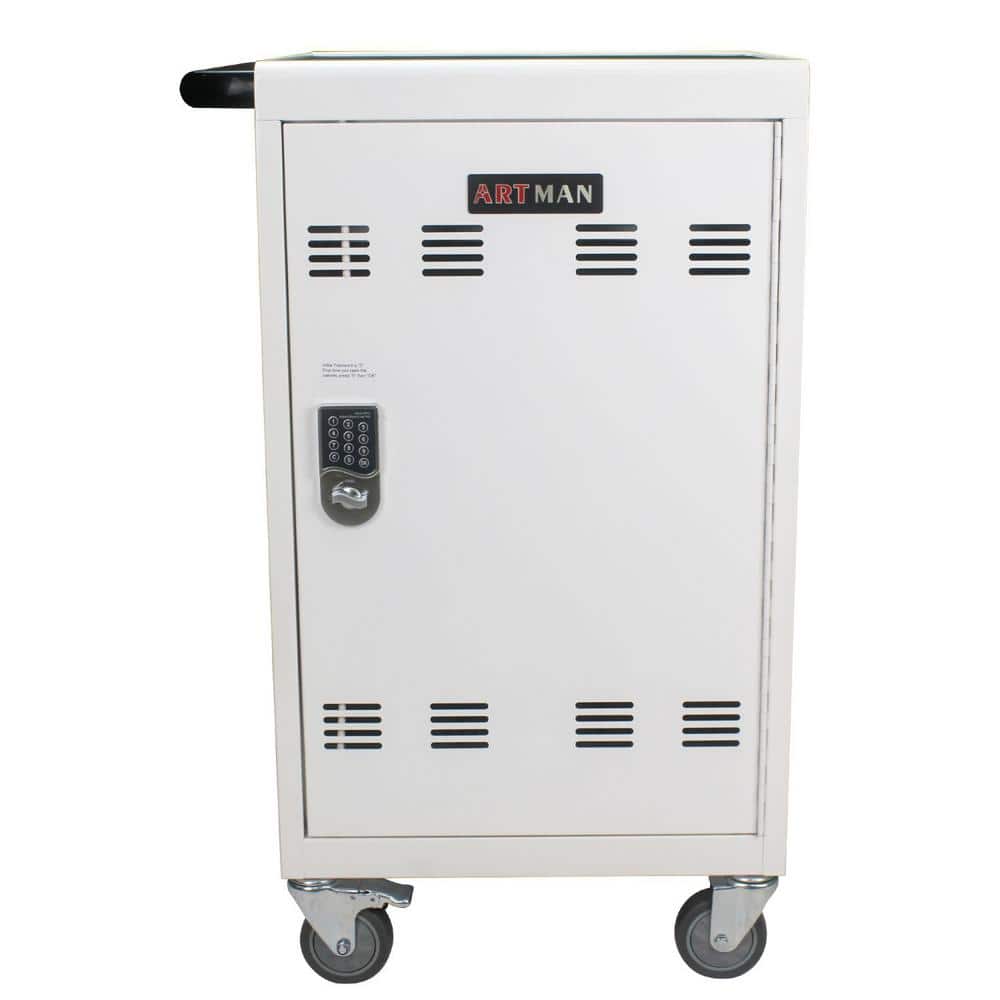 Mobile Charging Cart And Cabinet 30-Device With Combination Lock - Bed