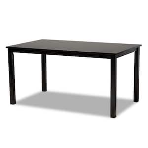 Eveline Brown Wood Dining Table