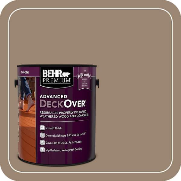 1 gal. #SC-153 Taupe Smooth Solid Color Exterior Wood and Concrete Coating