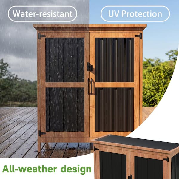 Patiowell 2.7 ft. W x 1.3 ft. D x 3.23 ft. H Outdoor Storage