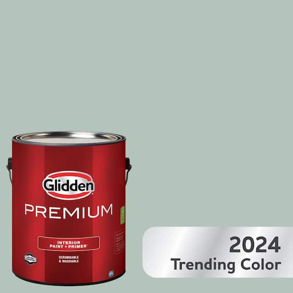 Glidden Premium 1 gal. PPG1135-4 Aquamarine Dream Eggshell Interior Latex Paint