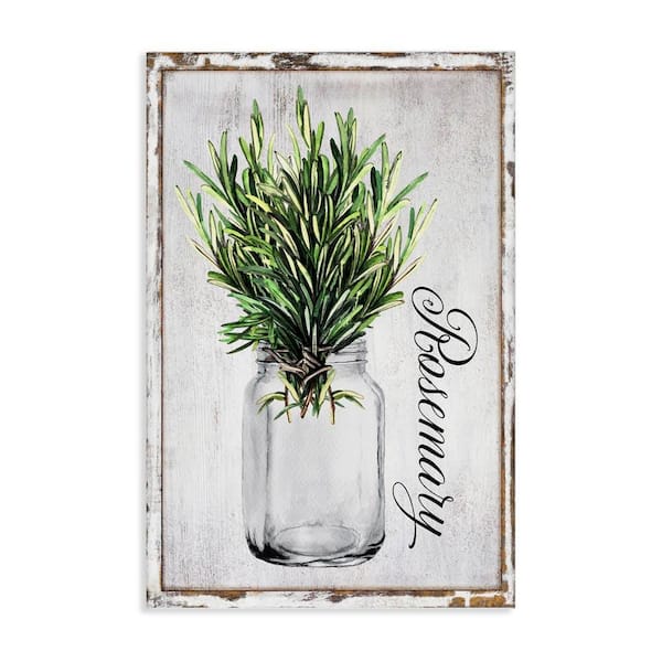 Stupell Industries Rustic Garden Rosemary by Creatif Belle Unframed Nature Graphic Art Print 45 in. x 30 in.