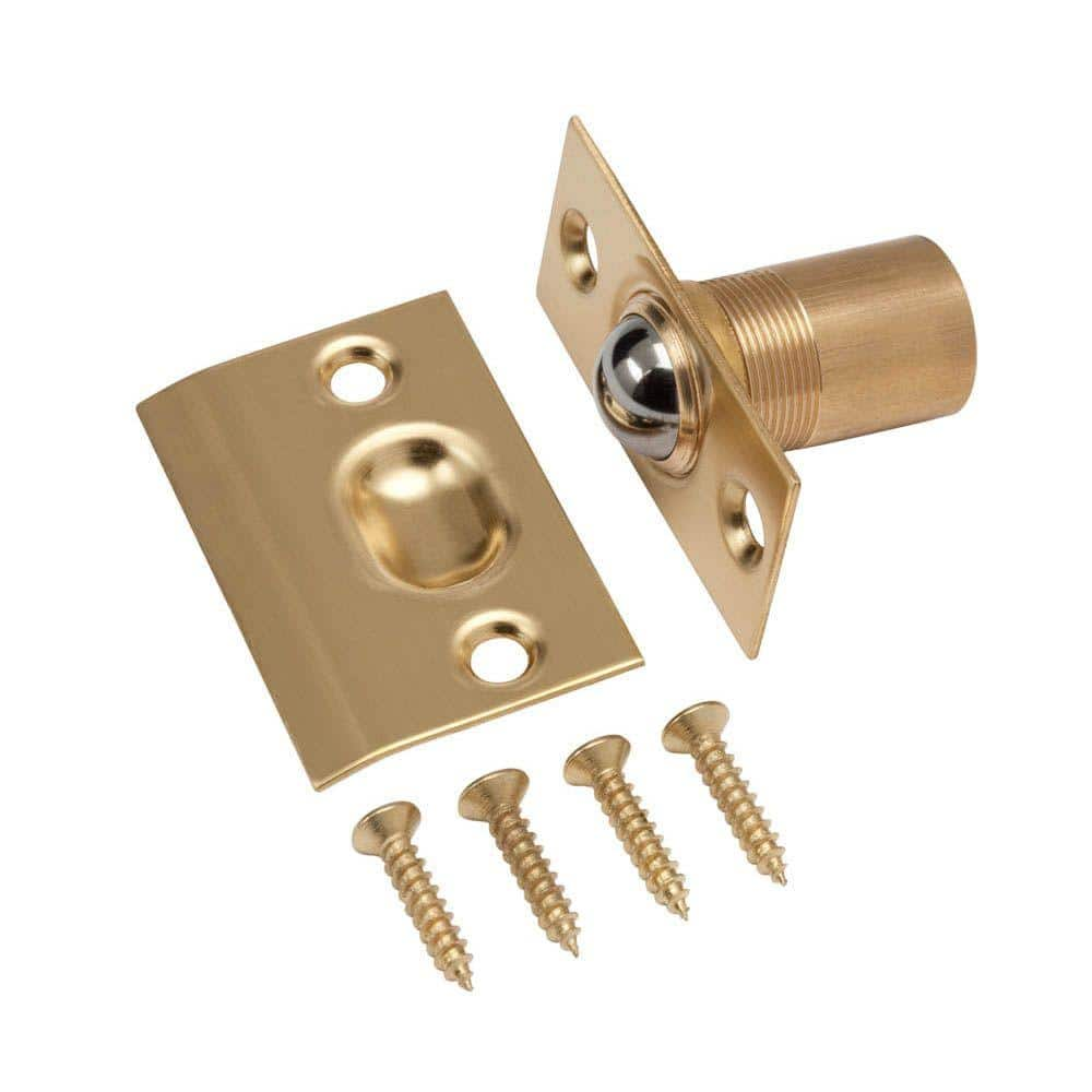 Small Flat Brass Plated Steel Door or Box Hook Latch H-22