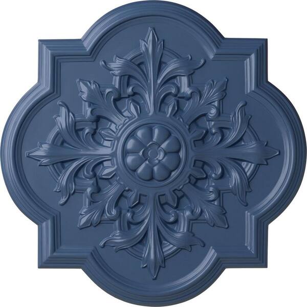 Ekena Millwork 31-1/4" x 2" Bonetti Urethane Ceiling Medallion (Fits Canopies up to 7-3/8"), Hand-Painted Americana