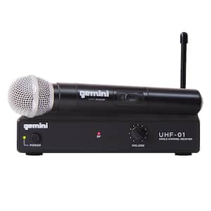 Single-Channel UHF Wireless Microphone System with Handheld Microphone