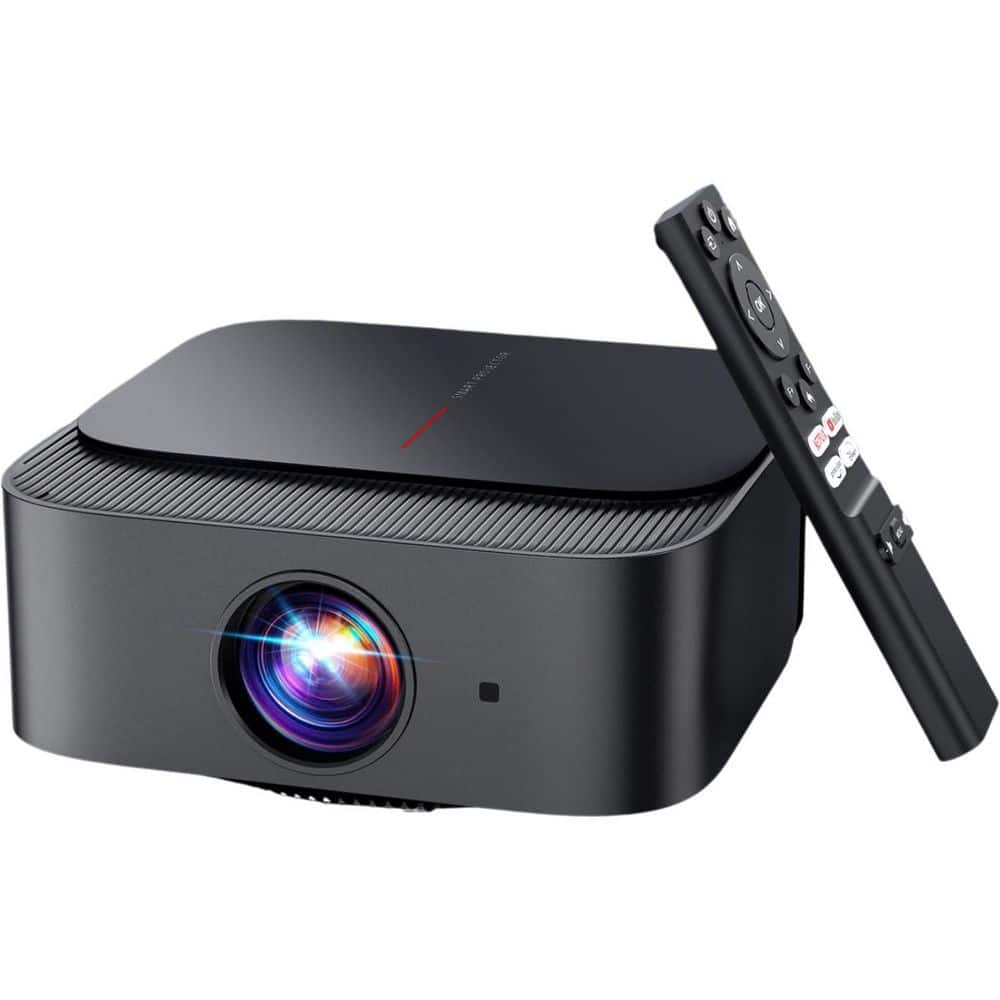1920 x 1080 4K Smart Projector with WiFi and Bluetooth with Netflix, Youtub
