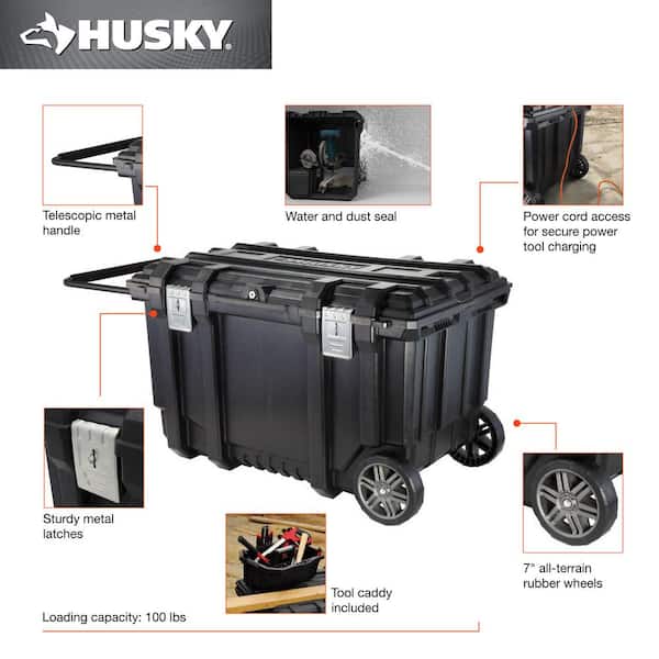 Husky Build-Out 12 in Waterproof Storage Bin THD2015-03 - The Home Depot