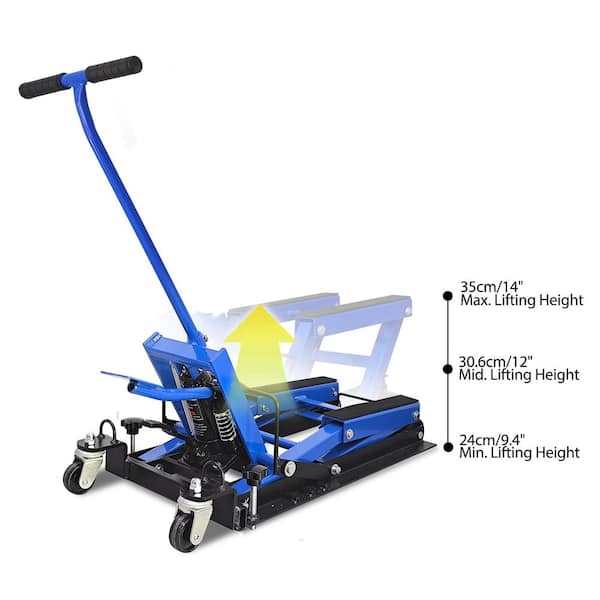 MYWISH Hydraulic Motorcycle 1500 lbs. ATV and Motorcycle Jack with