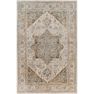 Leiah Gray Traditional 5 ft. x 7 ft. Indoor Area Rug