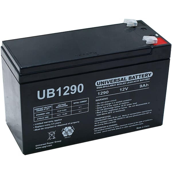UPG 12-Volt 9 Ah F1 Terminal Sealed Lead Acid (SLA) AGM Rechargeable Battery