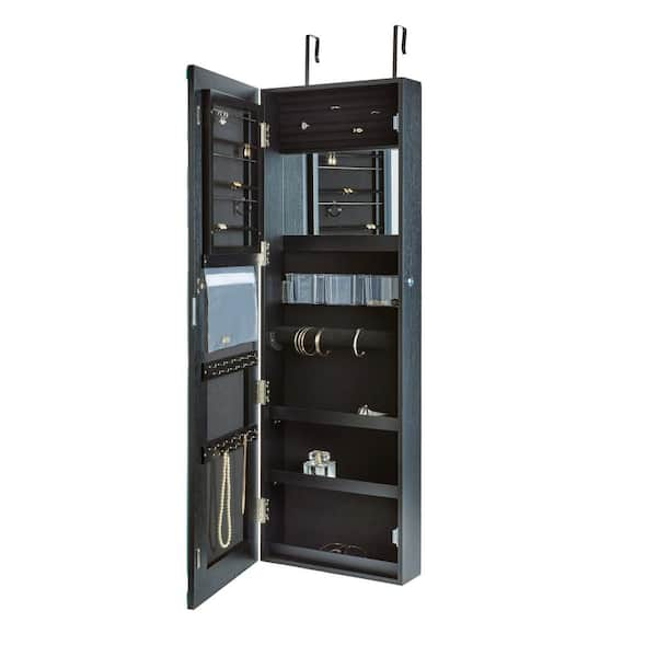 New Jewelry cabinet 2022, Wall Mounted Mirrored online Jewelry Cabinet Organizer