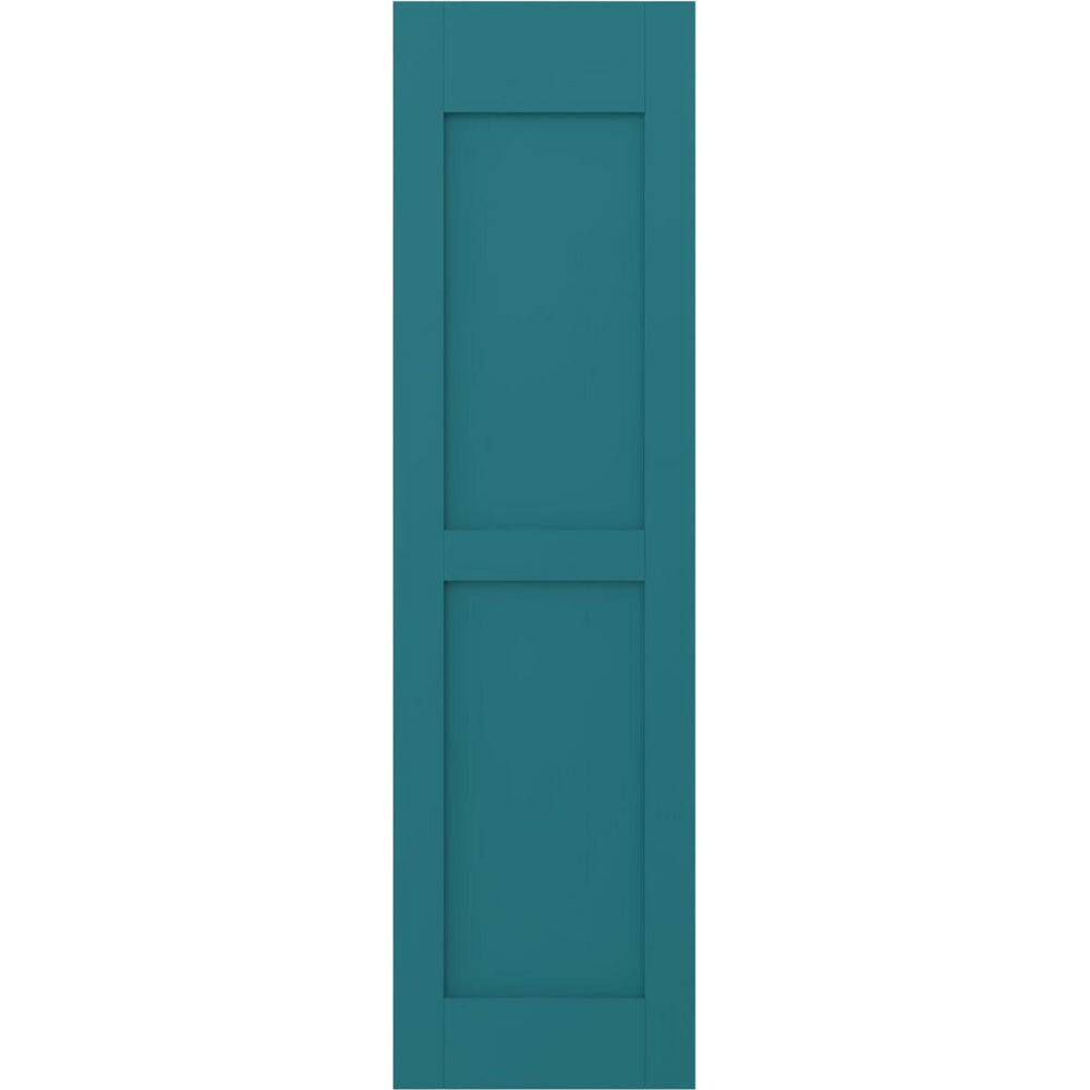 12 in. W x 77 in. H Americraft 2-Equal Flat Panel Exterior Real Wood Shutters Pair in Antigua price history on PriceWatchPro