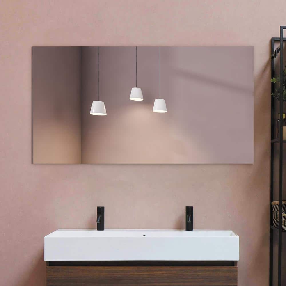 36" x 60" Frameless Polished Edge Rectangular Wall Mirror