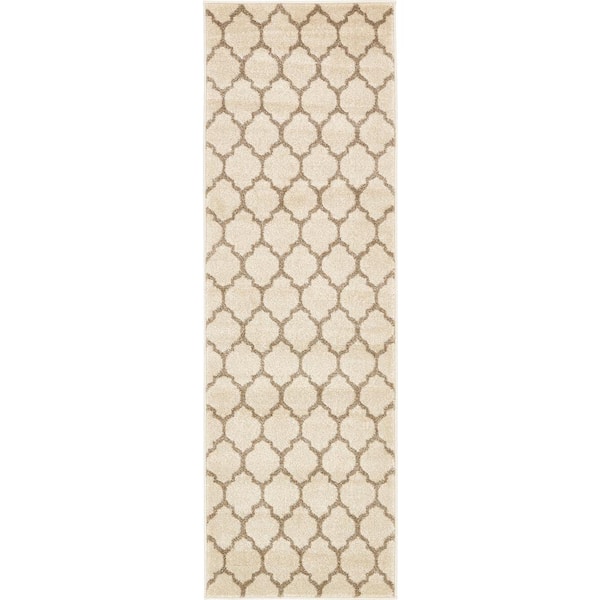 Trellis Philadelphia Beige/Light Brown 2' 0 x 6' 0 Runner Rug