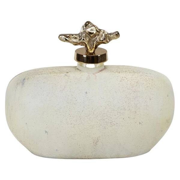 Unbranded Kavana Decor Rocco Short Centerpiece Jar 12 (in.) in White