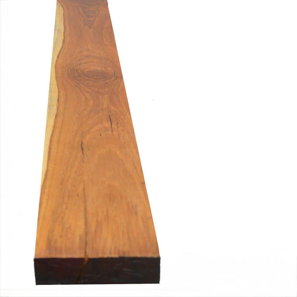 Sunrise Teak, 1 in. x 6 in. x 7 ft. Premium Natural, Costa Rica Teak Deckin
