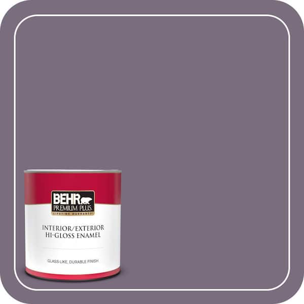 BEHR PREMIUM PLUS 1 qt. #MQ5-37 Composers Magic Hi-Gloss Enamel Interior/Exterior Paint & Primer