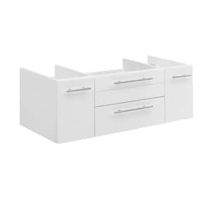 Lucera 42 in. W Wall Hung Bath Vanity Cabinet Only in White