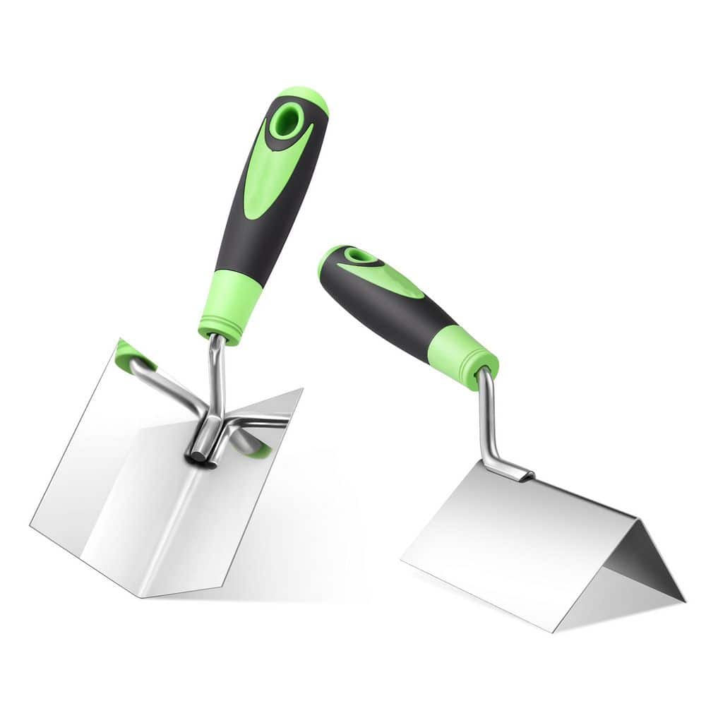 2-Piece Drywall Corner Tool Set,5 in. x 3.94 in.Stainless Steel Sheetrock External Corner Trowel, Internal Corner Trowel price history on PriceWatchPro