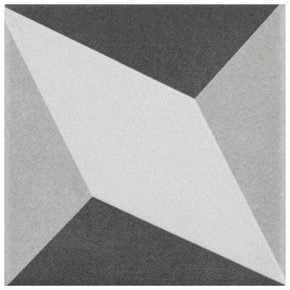 Twenties Mini Diamond 4 in. x 4 in. Ceramic Floor and Wall Take Home Tile Sample price history on PriceWatchPro