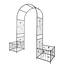 Tunearary 9.5 ft. Black Metal Garden Birdcage-Shaped Arch for Wedding ...