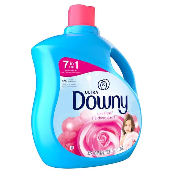 Downy Ultra 111 oz. April Fresh Scent Liquid Fabric Softener (150 Loads)  003077210030 - The Home Depot
