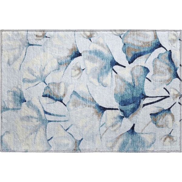 Mayfield Premium Machine Washable Abstract AMF2405 Sky 2 ft. x 3 ft. Accent Rug