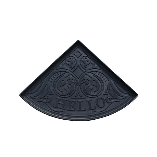 Hello Triangle Heavy Duty Flexible 21.6 in. x 21.6 in. Boot Mat