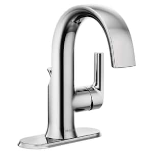 Doux Single Hole Single-Handle Bathroom Faucet in Chrome