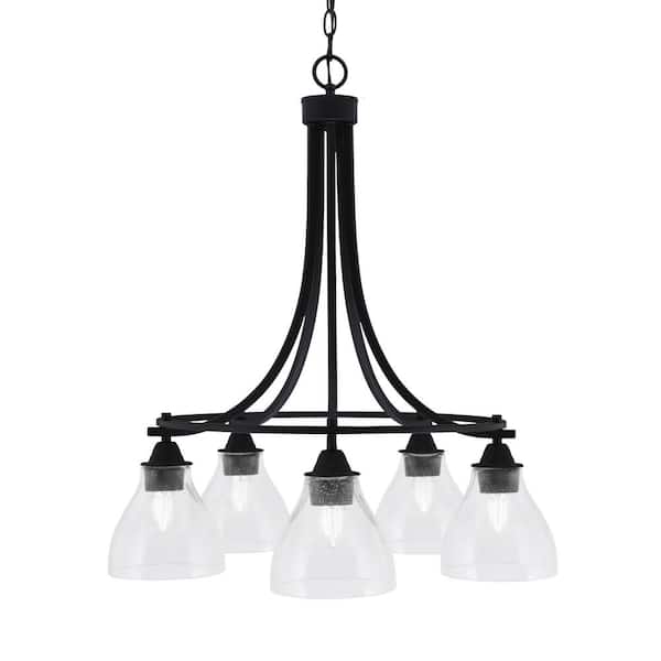 Home Decorators Collection Knollwood 30 in. 5-Light Black