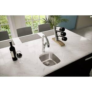 Lustertone 14in. Undermount 1 Bowl 18 Gauge  Stainless Steel Sink Only and No Accessories