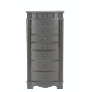 Bronwyn 7-Drawer Jewelry Armoire in Graphic Charcoal