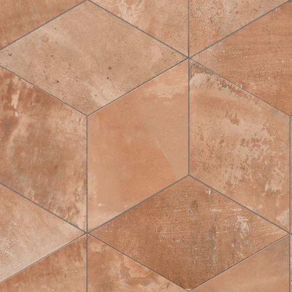 Argillos Hex Rhomboid Teja 21 in. x 24 in. Porcelain Floor and Wall Tile (10.2 sq. ft. /Case)