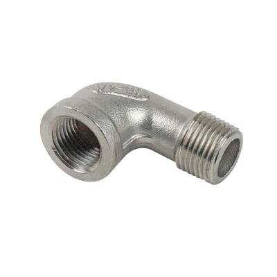 3/8 in. MIP x 3/8 in. FIP 90-Degree Stainless Steel Street Elbow Fitting