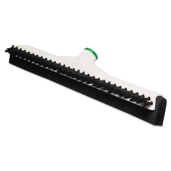 Unger 10 in. Waterflow Scrub Brush with Squeegee 964810 - The Home Depot
