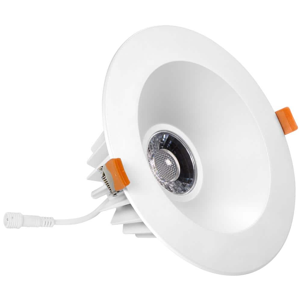 7-Inch White Aluminum Round LED Recessed Downlight