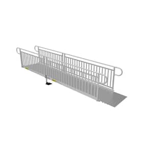 PATHWAY 3G 14 ft. Wheelchair Ramp Kit with Solid Surface Tread and Vertical Picket Handrails