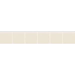 Keystones Unglazed Biscuit 2 in. x 12 in. x 6 mm Porcelain Mosaic Bullnose Floor and Wall Tile (0.167 sq. ft./Each)