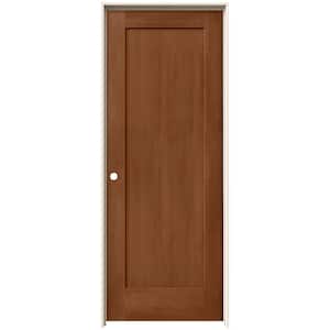 30 in. x 80 in. Madison Hazelnut Stain Right-Hand Solid Core Molded Composite MDF Single Prehung Interior Door