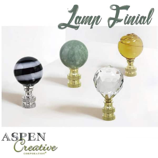 Glass ball store finials