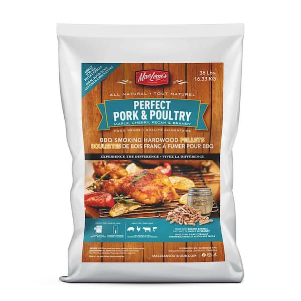 Maclean's OUTDOOR 36 lbs. Perfect Poultry Master Blend All-Natural Hardwood  Pellets for Grilling or Smoking MP-36PP - The Home Depot