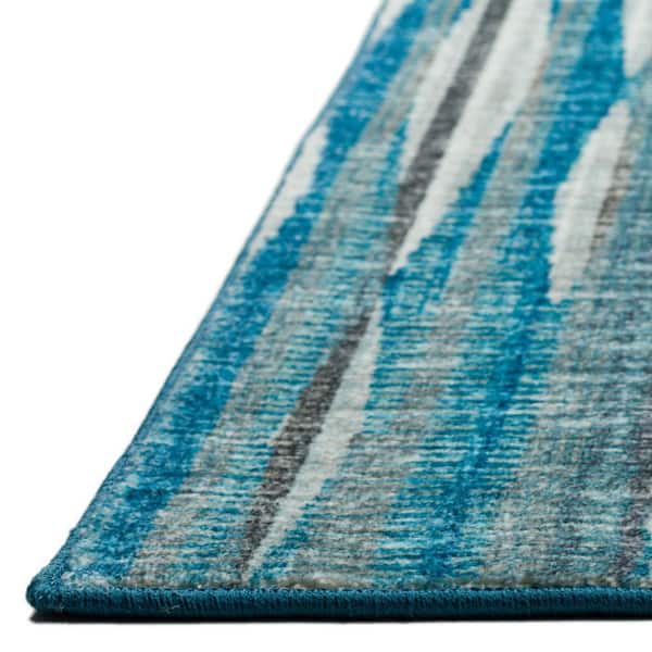 8 X 10 Blue Ombre Runner Rug