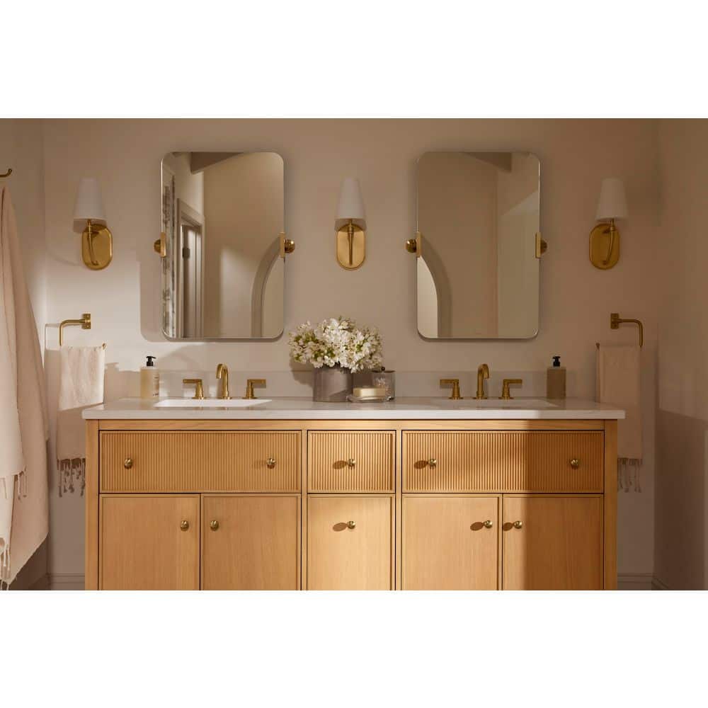 Polished Chrome Frameless Rectangular Bathroom Vanity Mirror