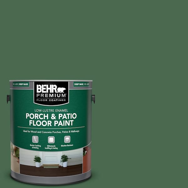 BEHR PREMIUM 1 gal. #460D-7 Sabal Palm Low-Lustre Enamel Interior/Exterior Porch and Patio Floor Paint
