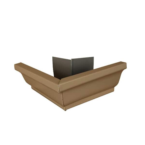 Amerimax Home Products 5 in. Pebblestone Clay Aluminum K-Style Outside Gutter Miter
