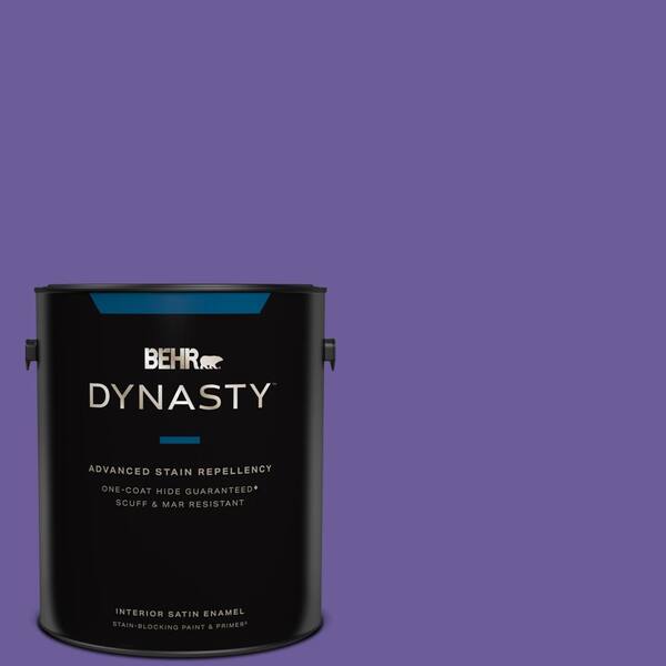 Glidden Premium 1 gal. PPG1176-7 Perfectly Purple Satin Interior Latex  Paint PPG1176-7P-01SA - The Home Depot