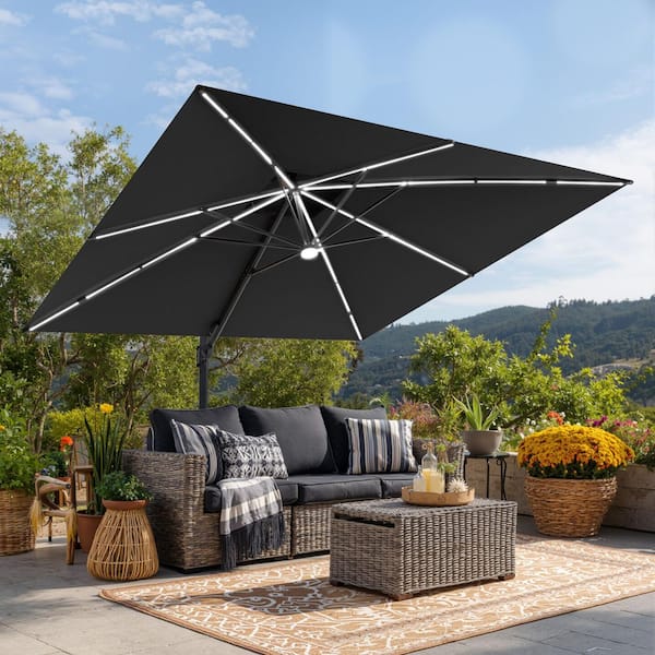 abba patio 9 by 12 feet rectangular offset cantilever umbrella Amazon.com: Abba Patio 9 x 12 ft Extra Wide Rectangular Solar Lighted Cantilever  Umbrella with Easy Tilt & Cross Base for Garden, Backyard, Pool and Deck,  Cocoa : Everything Else