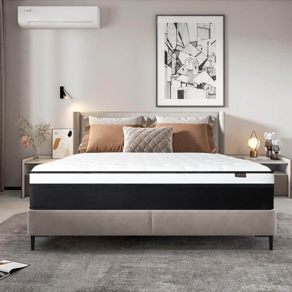 CHEVNI Luxury Queen Medium Memory Foam 12 in. Bed-in-a-Box Mattress HD ...